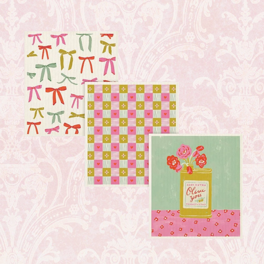 Blossoms & Bows Do-It-All Dishcloths