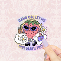 Shopping Girl Math Waterproof Vinyl Sticker