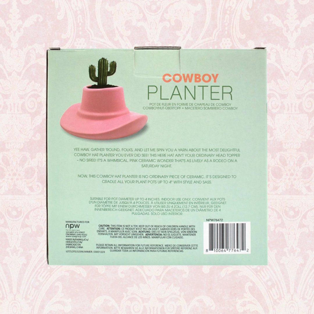 Western Cowboy Planter