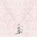 Western Boots & Horseshoe Necklace Silver