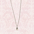Teardrop Pearl Necklace on Antique Gold