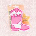 Western Pink Boot Sponge