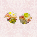 Colored Flower Earrings