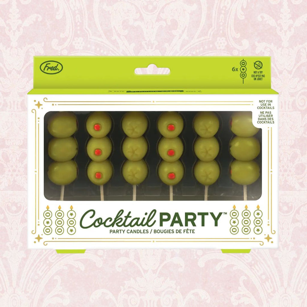 Cocktail Party Olive Candles - Set of 6
