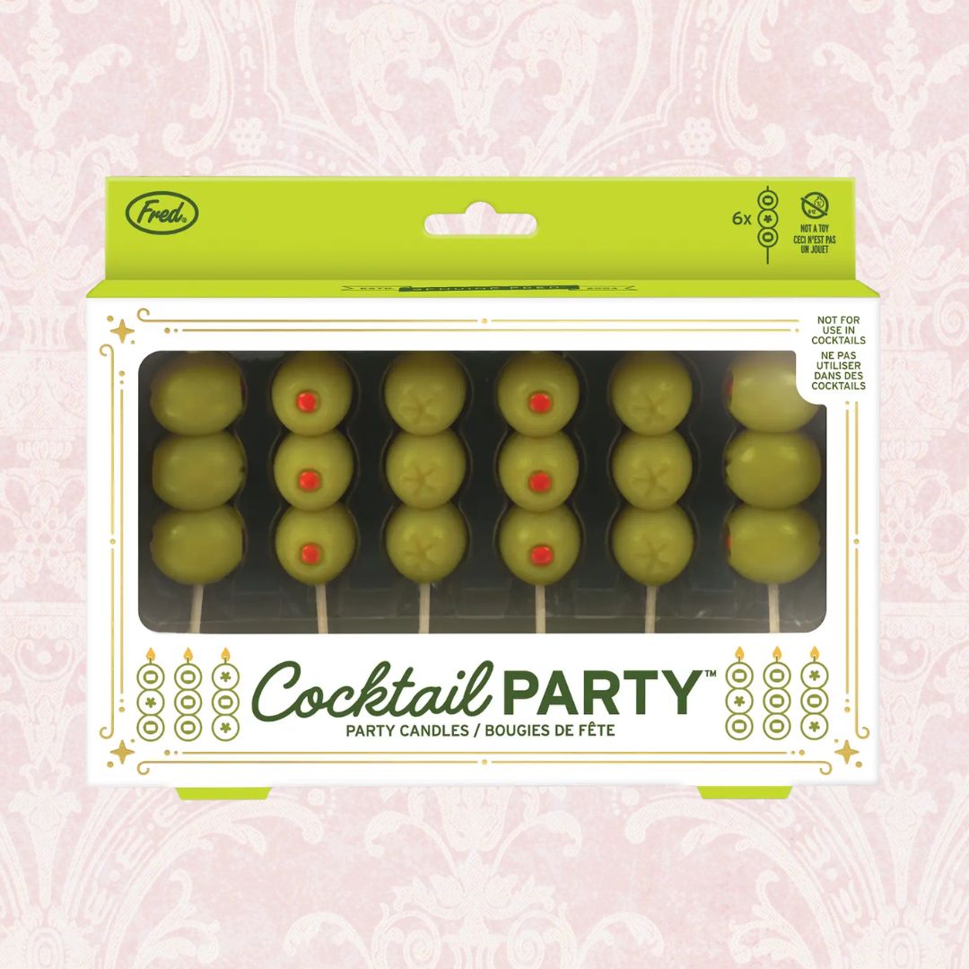 Cocktail Party Olive Candles - Set of 6