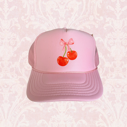 Bow & Cherry Trucker Hat