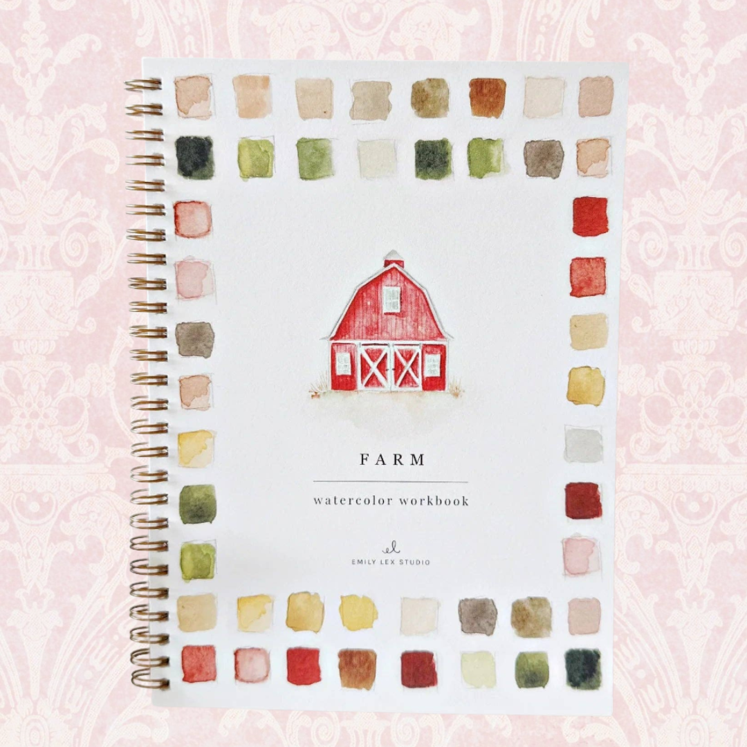 Farm Watercolor Workbook