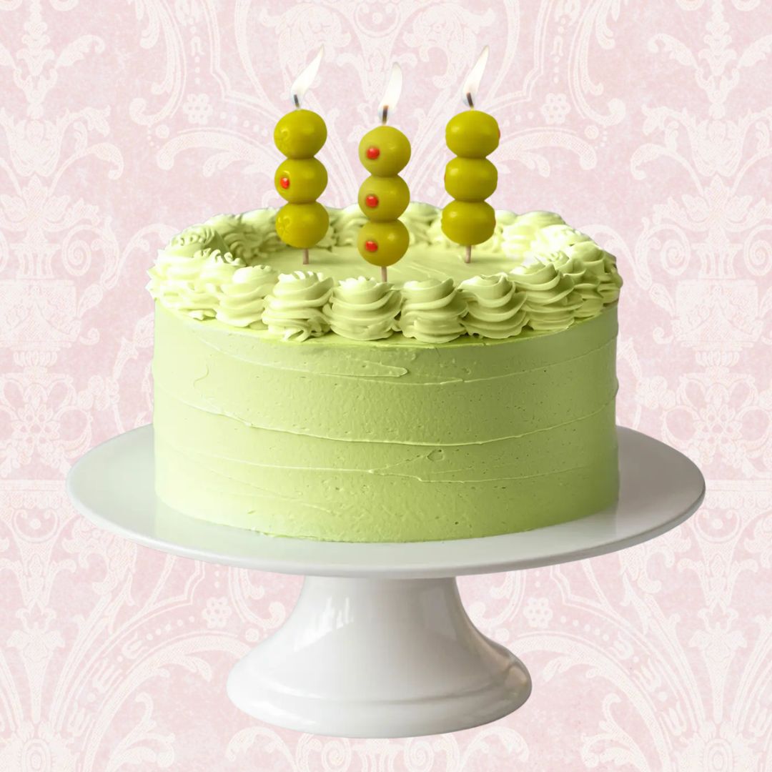 Cocktail Party Olive Candles - Set of 6
