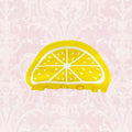 Lemon Fruit Hair Claw Clip