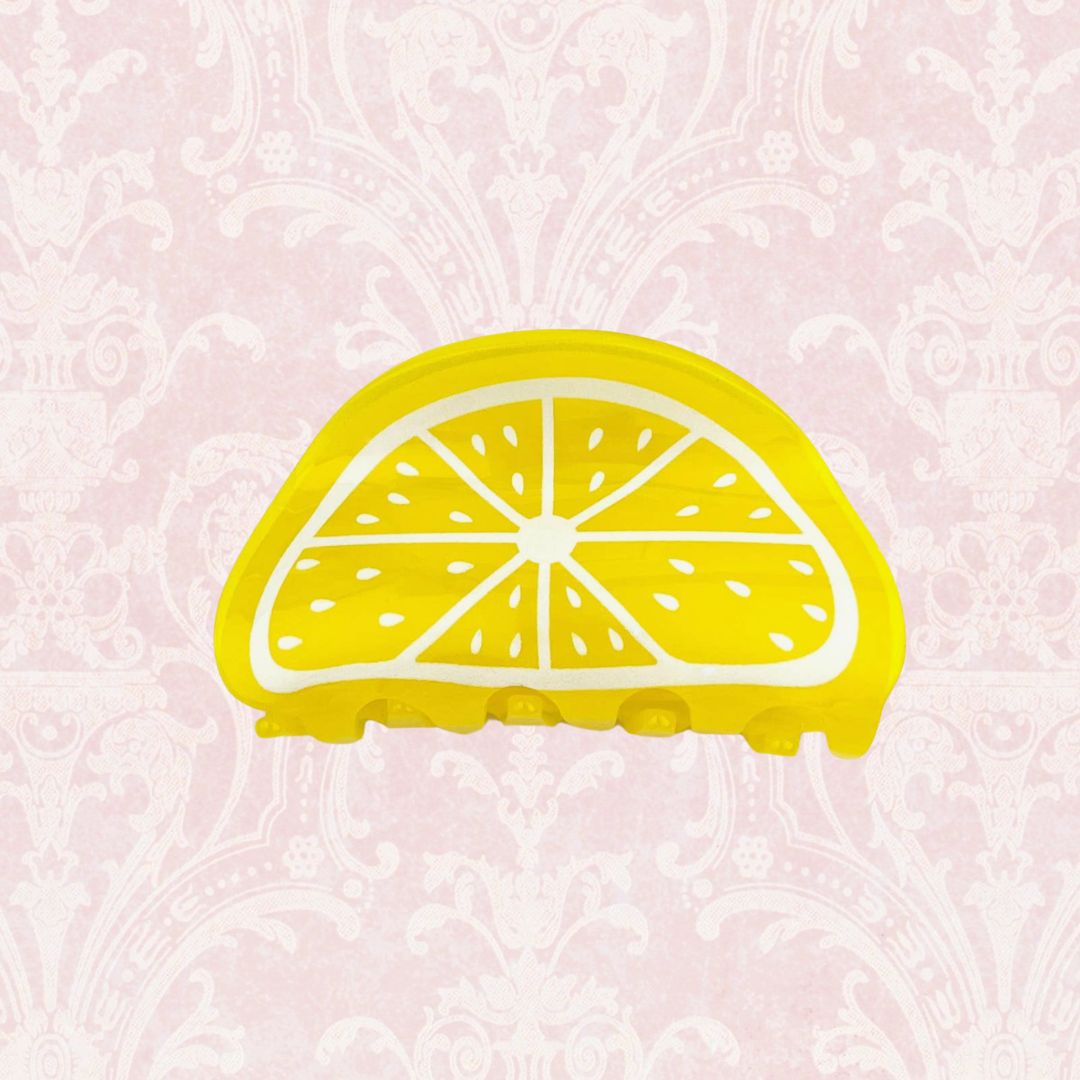 Lemon Fruit Hair Claw Clip