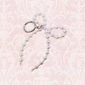Pearl Bow Bag Charm Keychain