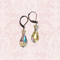 Champagne Crystal Teardrop Earrings