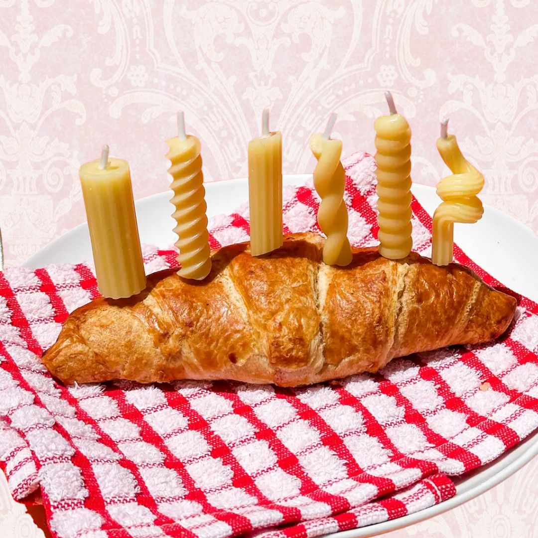 Pasta Party Noodle Candles - Set of 6