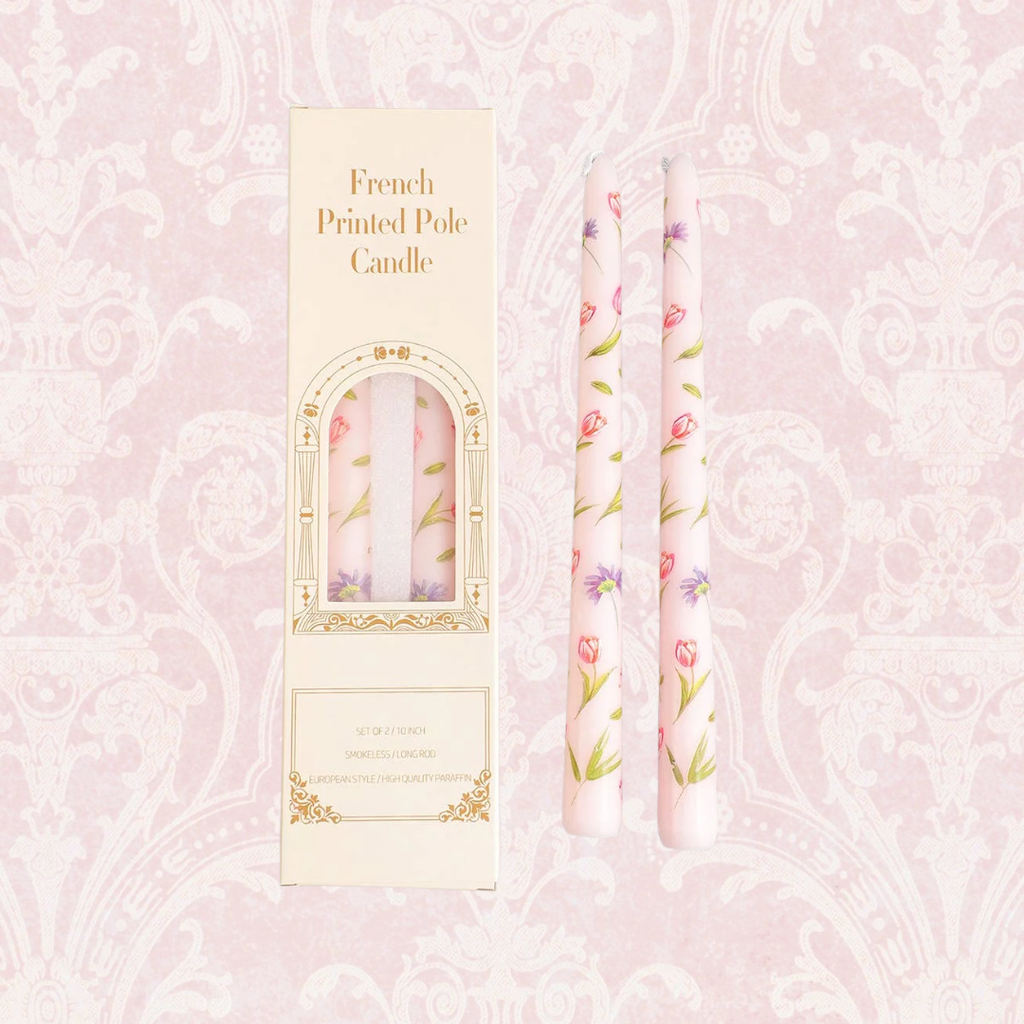 Floral Taper Candles