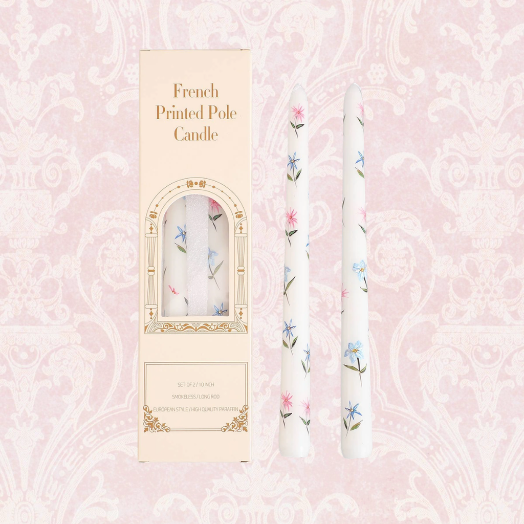 Floral Taper Candles