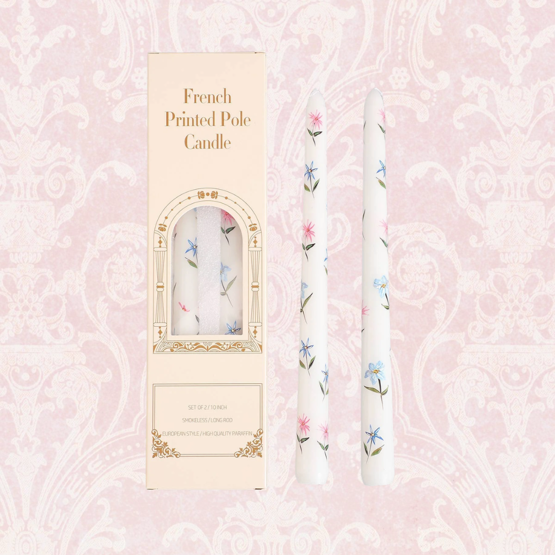 Floral Taper Candles