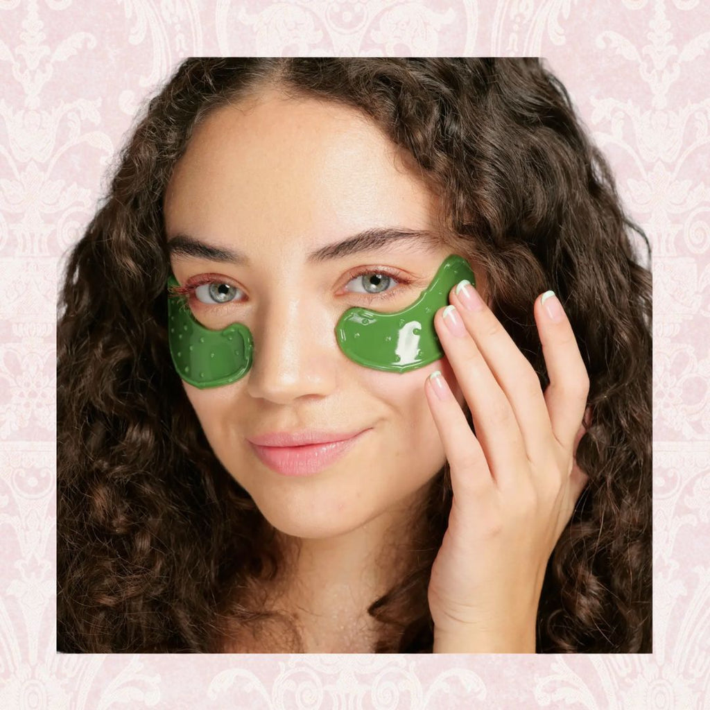 Pickle Shaped Hydrating Eye Patches l Spa Skincare Gift 8 Pk