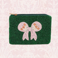 Beaded Bow Coin Purse