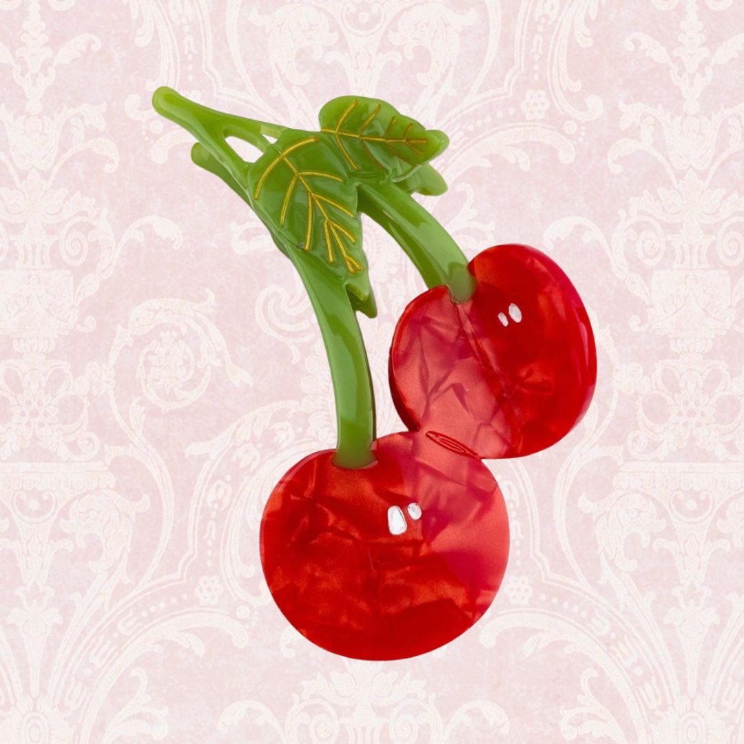 Cherry Hair Claw Clip