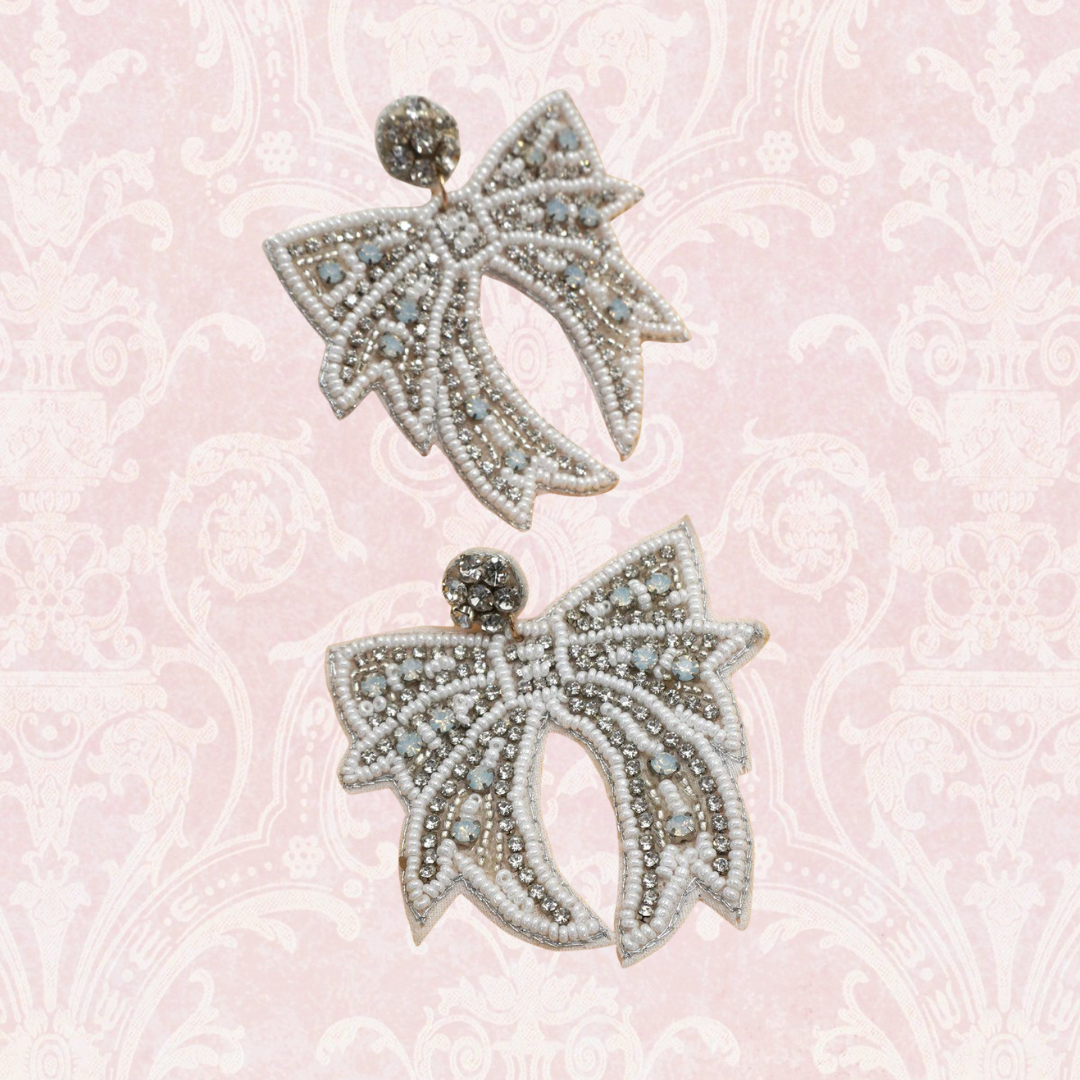 Bow Beaded Earrings