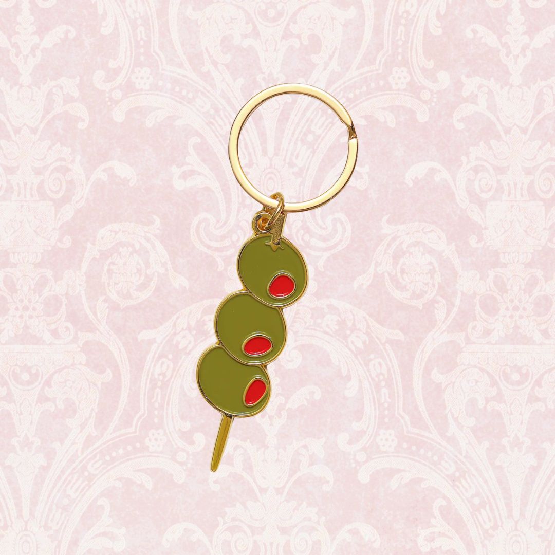 Olives Enamel Keychain Bag Charm