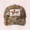 Cowboy and Horse Embroidery Patch Mesh Cap