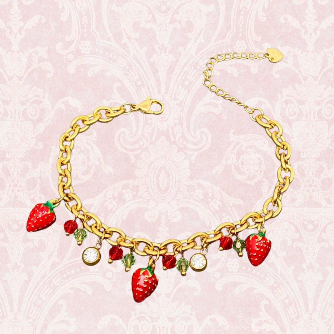 Strawberry Charm Bracelet
