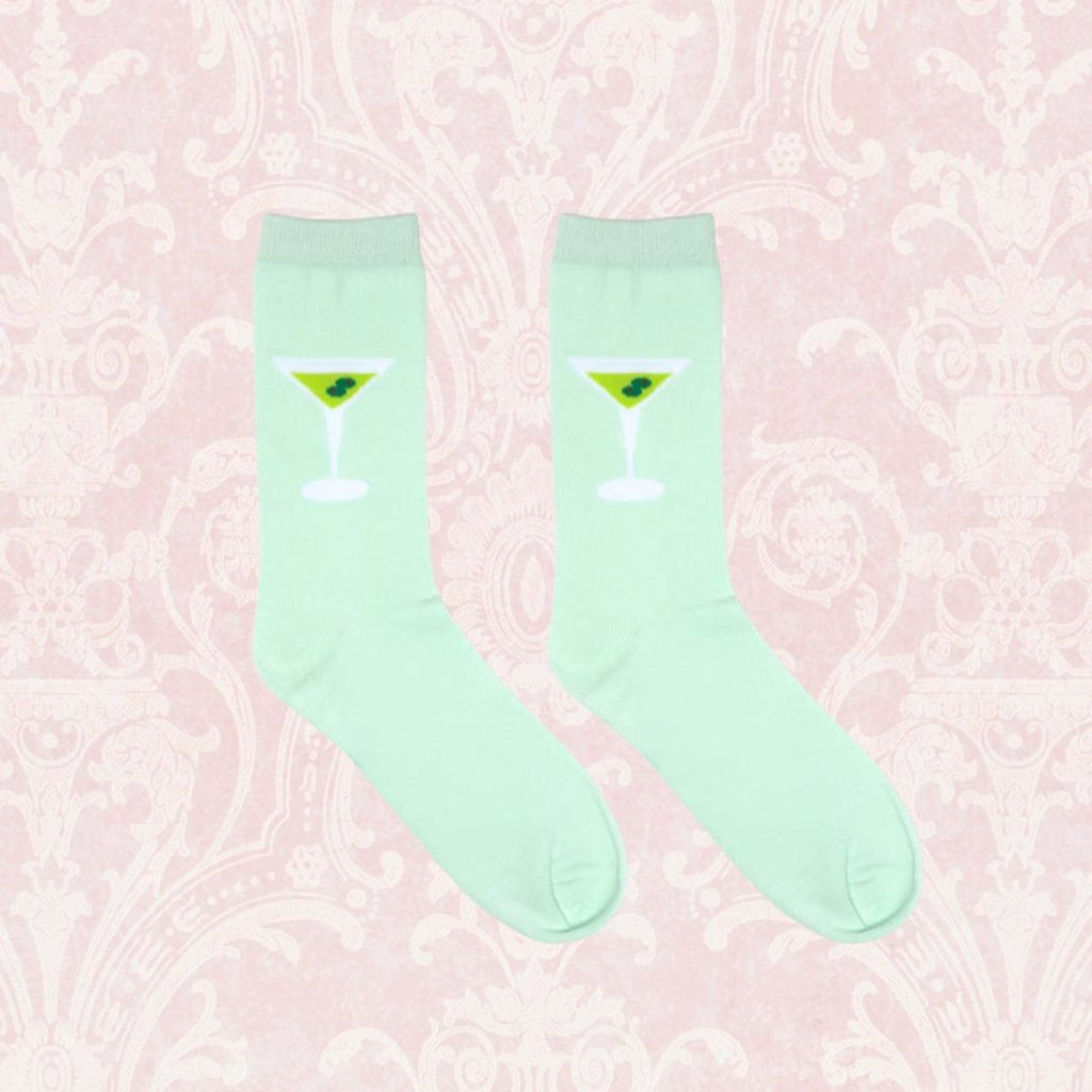Martini 3D Packaged Crew Socks