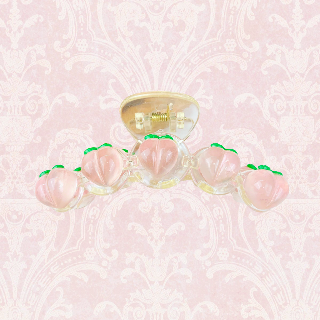Peach Hair Claw Clip