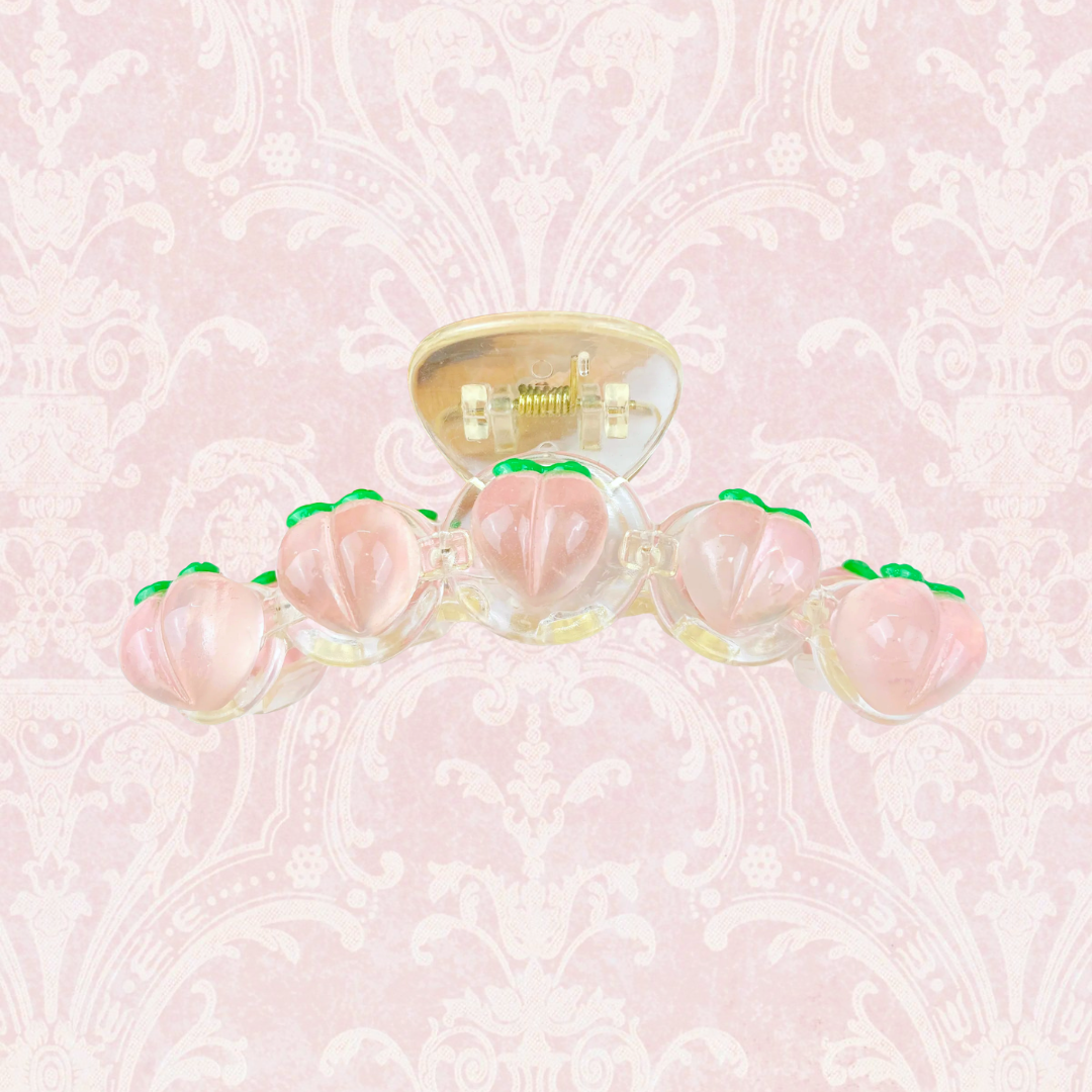 Peach Hair Claw Clip