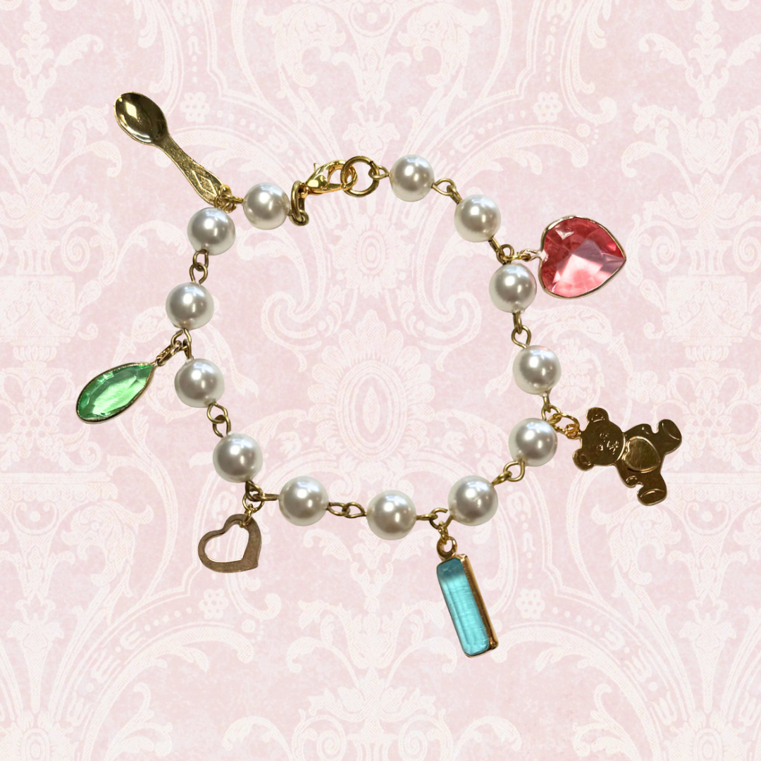 Teddy Bear Charm Handmade Bracelet