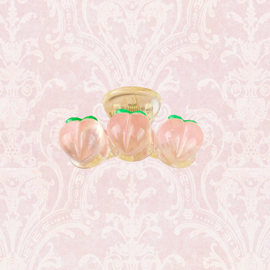 Peach Hair Claw Clip