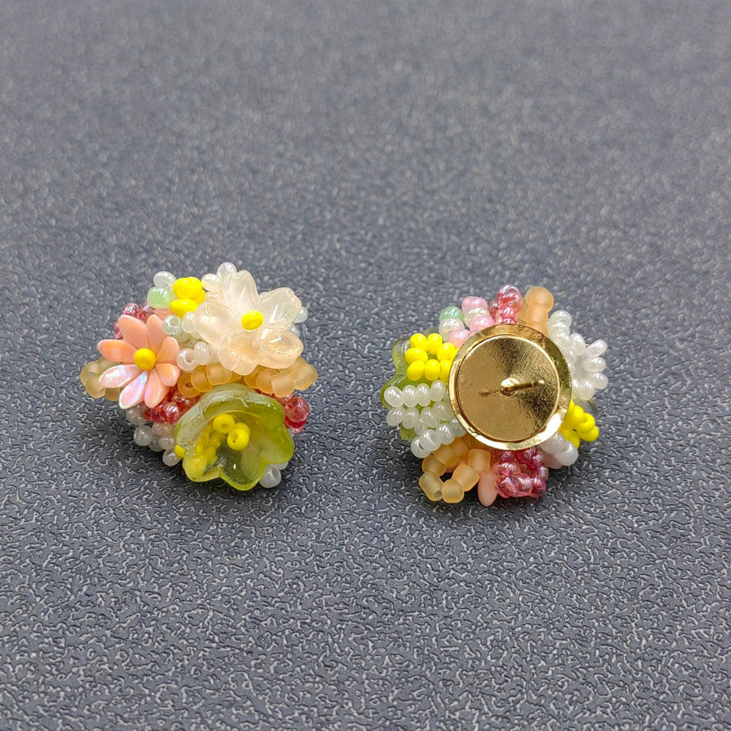 Colored Flower Earrings