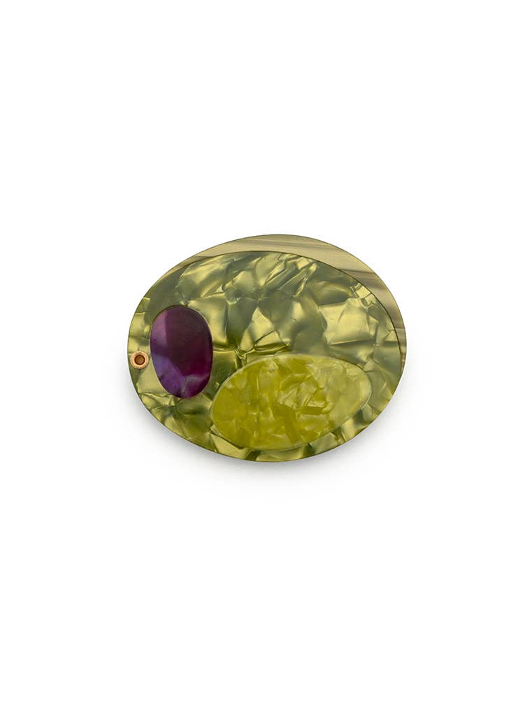 Olive Folding Compact Mirror