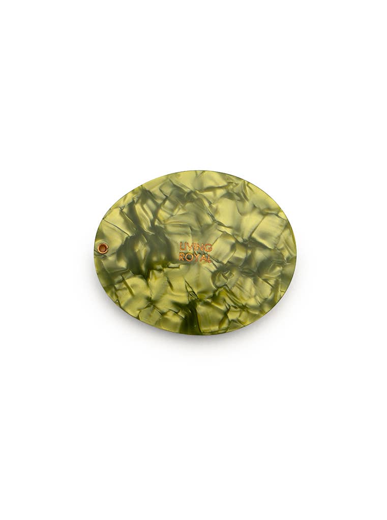 Olive Folding Compact Mirror